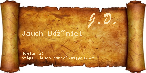 Jauch Dániel névjegykártya